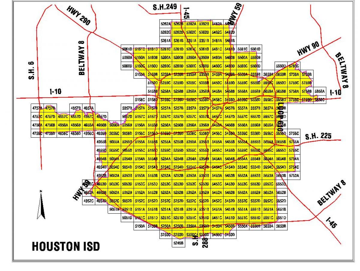 Houston area school district mappa