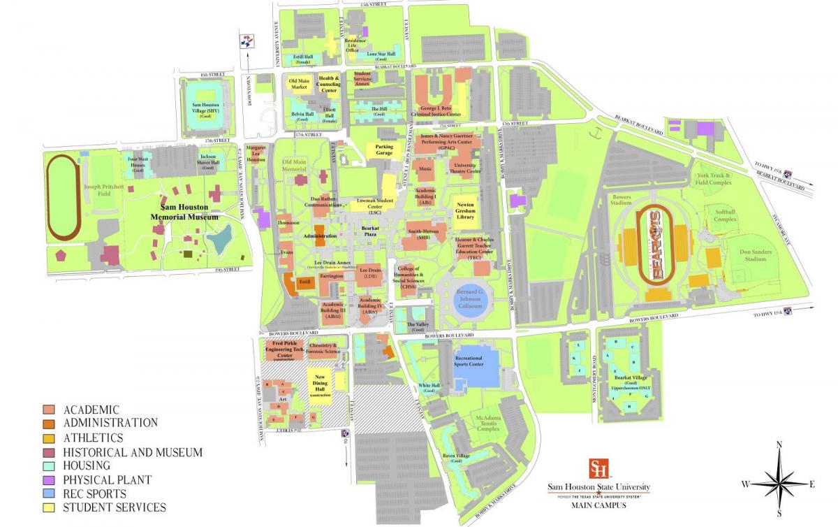 università di Houston mappa