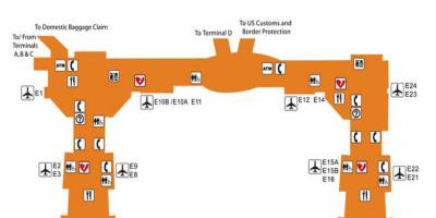 Houston airport terminal e mappa