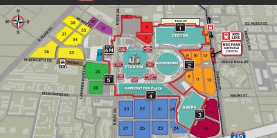 NRG stadium di parcheggio mappa