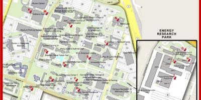 Mappa di università di Houston
