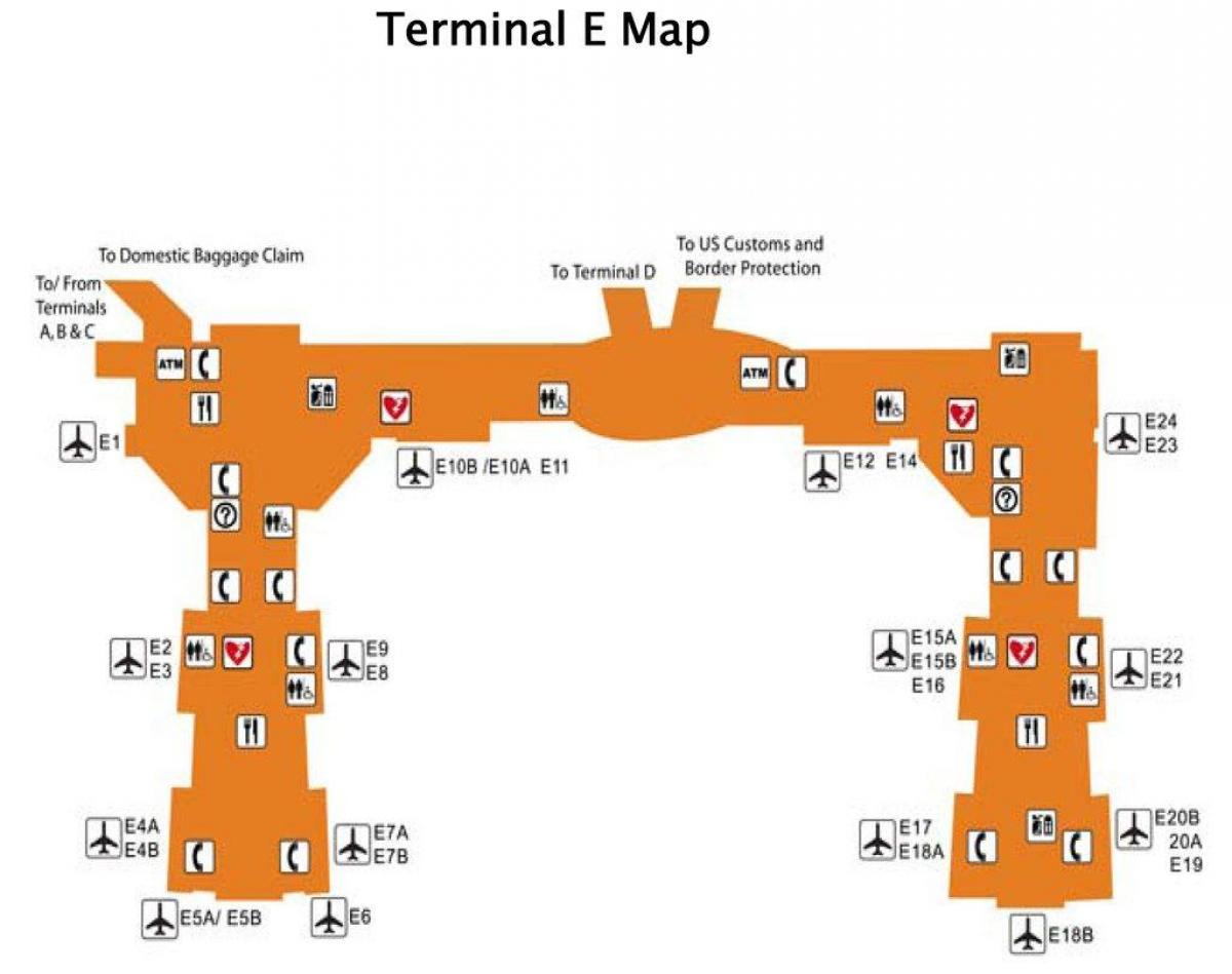 Houston airport terminal e mappa