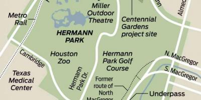 Mappa di Hermann park